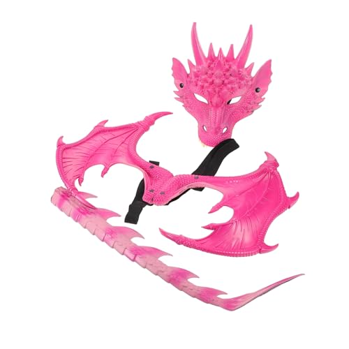 BESPORTBLE 3 Stück Teiliges Drachen Kostüm Set mit Flügeln und Maske Langlebig und Wiederverwendbar für Halloween Party Rollenspiel und Festliche Anlässe BESPORTBLE 3 Stück Teiliges Drachen Kostüm Set mit Flügeln und Maske Langlebig und Wiederverwendbar für Halloween Party Rollenspiel und Festliche Anlässe von BESPORTBLE