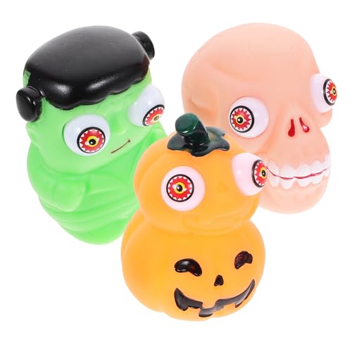 BESPORTBLE 3 Stück Teiliges Halloween Squeeze Gruselige Kürbis Geistermotiven Stressabbau Druckspielzeug für Party Mitgebsel Lustige Anti-Stress Bälle für Erwachsene von BESPORTBLE