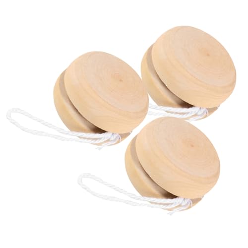 BESPORTBLE 3 Stück Teiliges Hölzerne Yo Yo Bälle zum Bemalen DIY Holzspielzeug für Sicherer Naturholz Material Kreative Bastelidee für Partydeko und Wohnaccessoires BESPORTBLE 3 Stück Teiliges Hölzerne Yo Yo Bälle zum Bemalen DIY Holzspielzeug für Sicherer Naturholz Material Kreative Bastelidee für Partydeko und Wohnaccessoires von BESPORTBLE