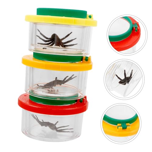 BESPORTBLE 3 Stück Teiliges Insekten Beobachtungsset mit Lupe Kleiner Insektenbehälter Kindgerechte Vergrößerungsbox für Naturforschung und Wissenschaftliches Lernen für Schüler und BESPORTBLE 3 Stück Teiliges Insekten Beobachtungsset mit Lupe Kleiner Insektenbehälter Kindgerechte Vergrößerungsbox für Naturforschung und Wissenschaftliches Lernen für Schüler und von BESPORTBLE