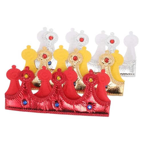 BESPORTBLE 3 Stück Teiliges Kronen-Set Jungen Kindgerechte Königskrone mit Schmucksteinen Leicht zu Reinigen für Geburtstagsfeiern Karneval Schulaufführungen und Rollenspiele von BESPORTBLE
