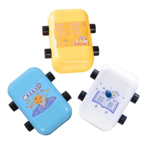 BESPORTBLE 3 Stück Teiliges Mathe Kunststoff mit Automatischer Tintenabgabe für Grundschüler Mathe Übungen Addition Subtraktion Multiplikation Division Lernstempel von BESPORTBLE