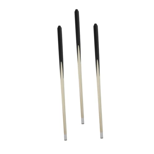 BESPORTBLE 3 Stück Teiliges Mini Billard Queues aus Holz für Kurze Pool Sticks mit Glatter Oberfläche Sicher und Langlebig für Pool Party und Kindergeburtstag von BESPORTBLE