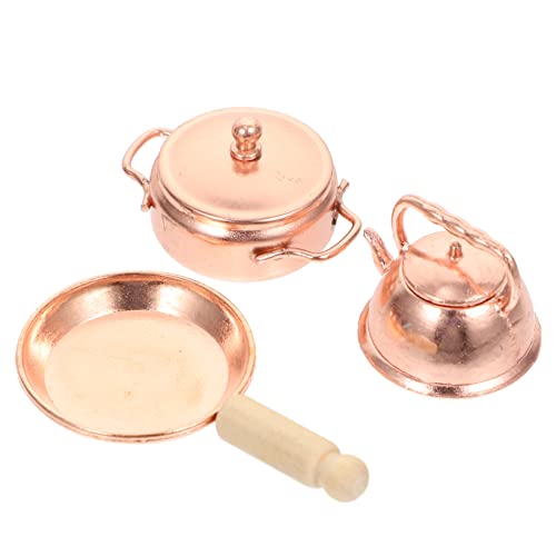 BESPORTBLE 3 Stück Teiliges Miniatur Kochgeschirr Set für Puppenhäuser Praktische Dekoration für Mini Häuser für Mikrolandschaften und Spielzeugzubehör BESPORTBLE 3 Stück Teiliges Miniatur Kochgeschirr Set für Puppenhäuser Praktische Dekoration für Mini Häuser für Mikrolandschaften und Spielzeugzubehör von BESPORTBLE