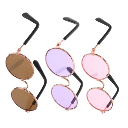 BESPORTBLE 3 Stück Teiliges Miniatur Puppenbrillen Metall Kleine Runde Faltbare Metallbrillen für Puppenhaus Dekoration Vielseitige Winzige Eyewear für Kreative Bastelprojekte und BESPORTBLE 3 Stück Teiliges Miniatur Puppenbrillen Metall Kleine Runde Faltbare Metallbrillen für Puppenhaus Dekoration Vielseitige Winzige Eyewear für Kreative Bastelprojekte und von BESPORTBLE