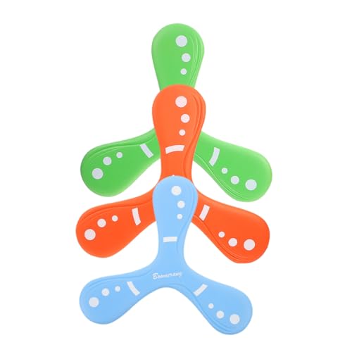 BESPORTBLE 3 Stück Teiliges Outdoor Flying Toy Boomerang Soft Flyer für Farben Wurf Fangspielzeug für Erholung und Strandspaß von BESPORTBLE