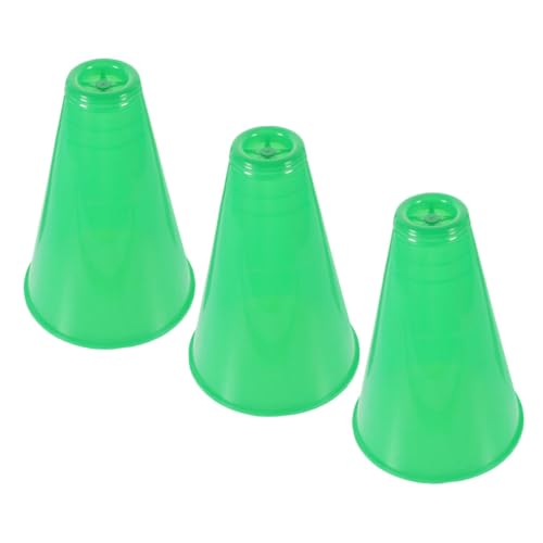 BESPORTBLE 3 Stück Teiliges Outdoor Megaphon Grün Leicht Tragbar Robust Klare Sprachverstärkung für Sportveranstaltungen Spiele Partys Noisemaker Prop von BESPORTBLE