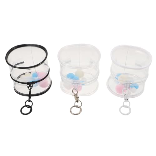 BESPORTBLE 3 Stück Teiliges PVC Aufbewahrungsset für Puppen und Figuren Transparentes Strapazierfähiges Tragetaschen mit Integriertem Aufhänger Schlüsselanhänger und Dekorativen Bällen BESPORTBLE 3 Stück Teiliges PVC Aufbewahrungsset für Puppen und Figuren Transparentes Strapazierfähiges Tragetaschen mit Integriertem Aufhänger Schlüsselanhänger und Dekorativen Bällen von BESPORTBLE