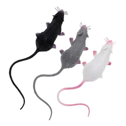 BESPORTBLE 3 Stück Teiliges Realistisches Mäusemodell Detailgetreue Figuren aus Hochwertigem für Halloween Dekorationen Lernspielzeug und Party Streiche Naturgetreue Mäusefiguren für Garten BESPORTBLE 3 Stück Teiliges Realistisches Mäusemodell Detailgetreue Figuren aus Hochwertigem für Halloween Dekorationen Lernspielzeug und Party Streiche Naturgetreue Mäusefiguren für Garten von BESPORTBLE