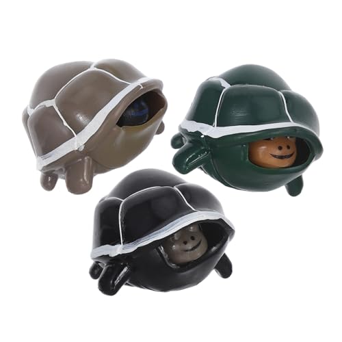 BESPORTBLE 3 Stück Teiliges Schildkröten quetschspielzeug Stressabbau Squeeze Tiere für Kleines Tragbares Entspannungsspielzeug Langlebig und Schnell Formrückstellend für Partygeschenke und von BESPORTBLE