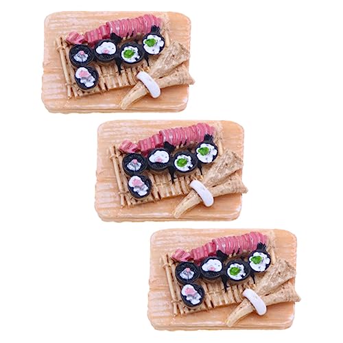 BESPORTBLE 3 Stück Teiliges Sushi Lebensmittel Zubehör für Puppenhaus Realistische Dekoration für Mikro Landschaften und Kreative Spielwelten BESPORTBLE 3 Stück Teiliges Sushi Lebensmittel Zubehör für Puppenhaus Realistische Dekoration für Mikro Landschaften und Kreative Spielwelten von BESPORTBLE