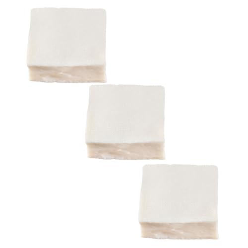 BESPORTBLE 3 Stück Teiliges Tofu Dekorationsset aus Leichtem Naturgetreues Fake Food Modell Realistische Tofu Form für Restaurant Küchen und Ladendekoration Langlebige Simulation von BESPORTBLE