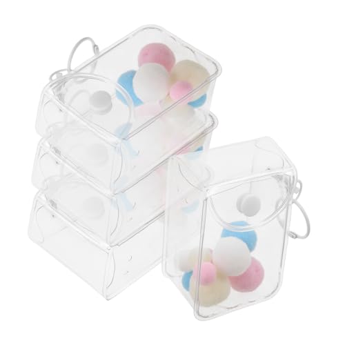BESPORTBLE 3 Stück Transparente Mini Display Taschen PVC Aufbewahrungstasche für Figuren Sammler Klarer Lippenstifthalter Schlüsselanhänger Vielseitige Tragetasche mit Minimalistischem Design von BESPORTBLE