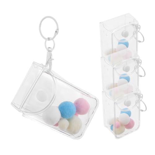 BESPORTBLE 3 Stück Transparente Mini Figuren Display Taschen PVC Hängender Organizer Klar Sichtbare Aufbewahrungstaschen für Sammler und Reisen von BESPORTBLE