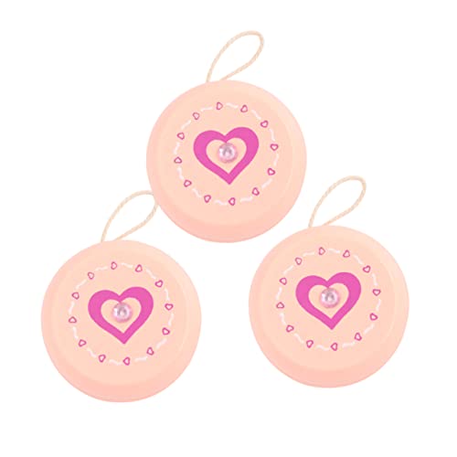 BESPORTBLE 3stücke Holz-Ball-Spielzeug Für Junge Mädchen Aus Holz Mit Fadenkontrollspielzeug Ball-Spielzeug Mit Cartoon-Muster von BESPORTBLE