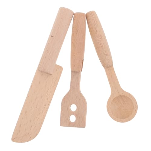 BESPORTBLE 3 Teiliges Kochset Aus Holz Für – Küchen Kochutensilien Realistisches Lebensmittel Holzlöffel Messer Backset Küchenzubehör – Für BESPORTBLE 3 Teiliges Kochset Aus Holz Für – Küchen Kochutensilien Realistisches Lebensmittel Holzlöffel Messer Backset Küchenzubehör – Für von BESPORTBLE