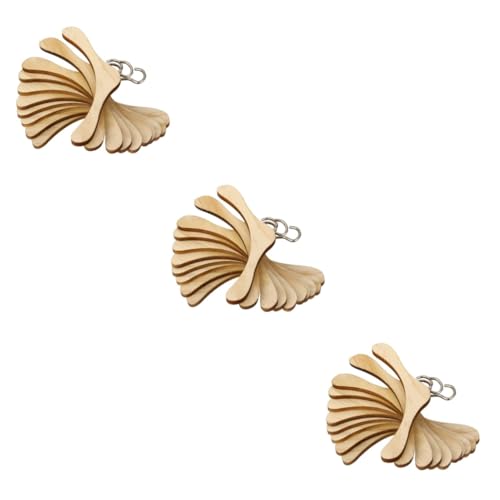 BESPORTBLE 30 Stck Teiliges Holzkleiderbügel für Puppen Natürlicher Holzbügel Puppenzubehör zum Ordnen von Puppenkleidung und Dekoration im Puppenhaus von BESPORTBLE