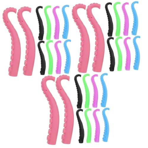 BESPORTBLE 30 Stck. Teiliges Octopus Fingertip aus Langlebigem Kunststoff Kreative Tentakel Fingerpuppen für Bunte Zufällige Farben als Party Mitgebsel und von BESPORTBLE