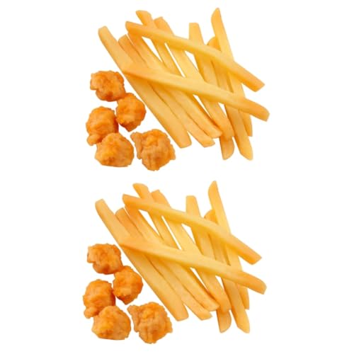 BESPORTBLE 30 Stck. Teiliges Realistische Fast Food Modelle aus PVC Lebensnahe Französische Pommes und Hähnchenstücke Geruchsneutral Langlebig für Spielküche Restaurantdekoration und BESPORTBLE 30 Stck. Teiliges Realistische Fast Food Modelle aus PVC Lebensnahe Französische Pommes und Hähnchenstücke Geruchsneutral Langlebig für Spielküche Restaurantdekoration und von BESPORTBLE