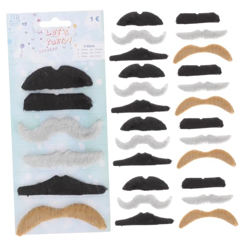 BESPORTBLE 30 Stück Karnevals Requisiten Bartroller Bartfarbe für Männer Bartformer Bartwachs gefälscht Fasching Schnurrbart Halloween Bart falscher Bart Halloween-Cosplay-Bart Flaum von BESPORTBLE