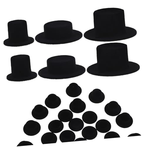 BESPORTBLE 30 Stück Mini Top Hat Teiliges aus Kleinen für Schneemann Bastelprojekte Vielseitige DIY Bastelmaterialien für Feste und Feiern für Halloween und Partys Kompakt und Leicht zu von BESPORTBLE