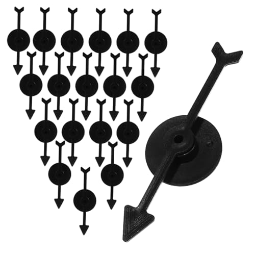 BESPORTBLE 30 Stück Rotierendes Brettspielzubehör Party Ersatzbrettspielpfeile Spielpfeile Teile Zum Drehen Von Kindern Kreative Pfeile Zubehör Brettspielzubehör Kunststoff Schwarz von BESPORTBLE