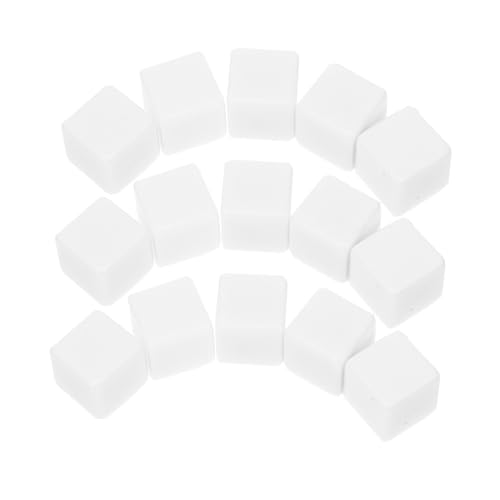 BESPORTBLE 30 Stück Teiliges Acrylwürfel Quadratisch Leichte Blanko Würfel mit Glatter Oberfläche zum Beschriften DIY Dice Props für Brettspiele Kindererziehung Basteln und Partyspaß von BESPORTBLE