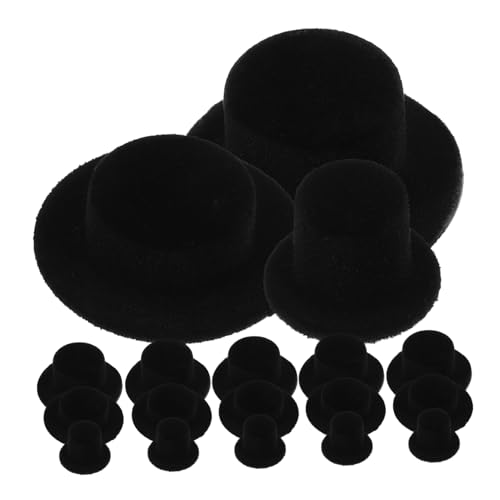 BESPORTBLE 30 Stück Teiliges Mini aus Flockigem Kunststoff Kleine Handliche Hüte für Puppen Dekoration DIY Weihnachts Schneemann Hüte DREI Leicht und Langlebig für Bastelprojekte von BESPORTBLE