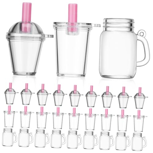 BESPORTBLE 30stücke Miniatur-Becher Inklusive Milchteebecher Normalen Bechern Und Bierbechern Winzige Lebensmittel-spielzeuge Für Puppenhaus-Dekoration Und Kinderspielzeug von BESPORTBLE
