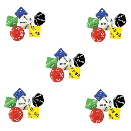 BESPORTBLE 30 Teiliges Würfel Mehrseitige Spielwürfel aus Robustem Kunststoff für Brettspiele Party Zubehör Geeignet für Zuhause Bar Ktv und Gesellschaftsspiele BESPORTBLE 30 Teiliges Würfel Mehrseitige Spielwürfel aus Robustem Kunststoff für Brettspiele Party Zubehör Geeignet für Zuhause Bar Ktv und Gesellschaftsspiele von BESPORTBLE