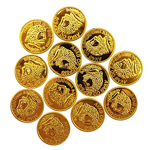 BESPORTBLE 300 Stück Piratenmünzen Spielgeld aus Kunststoff Goldene Belohnungsmünzen für Schatzkisten Dekoration Klassenzimmer Preise und Party Zubehör BESPORTBLE 300 Stück Piratenmünzen Spielgeld aus Kunststoff Goldene Belohnungsmünzen für Schatzkisten Dekoration Klassenzimmer Preise und Party Zubehör von BESPORTBLE