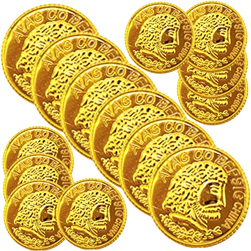 BESPORTBLE 300 Stück Plastik Piraten Goldmünzen Spielgeld für Kindergeburtstag Piratenparty Veranstaltungen Robuste Glänzende Münzen ohne Grat für Schulaufführungen Festlichkeiten BESPORTBLE 300 Stück Plastik Piraten Goldmünzen Spielgeld für Kindergeburtstag Piratenparty Veranstaltungen Robuste Glänzende Münzen ohne Grat für Schulaufführungen Festlichkeiten von BESPORTBLE
