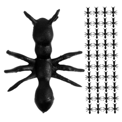 BESPORTBLE 300 Stück Realistische Ameisen Skulpturen Künstliche Ameisen Figuren für Schreibtisch und Gartendekoration Miniatur Modelle aus PVC für Kreative und Lernspielzeug von BESPORTBLE
