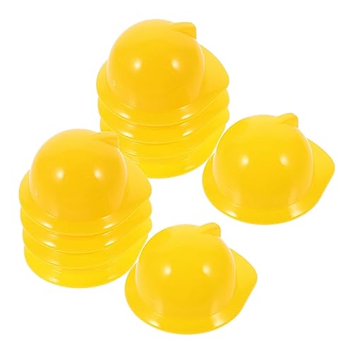BESPORTBLE 30Stücke Bauhelme Aus Mini Sicherheitshelme Für Puppen Dekoration Für Partys Und Veranstaltungen Bauhut Zubehör Für Miniaturprojekte von BESPORTBLE