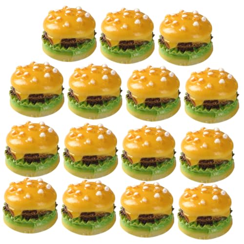 BESPORTBLE 30Stücke Miniatur Gefälschte Burger Modelle aus Kunstharz für Küchen Dekoration und Fotografie Requisiten von BESPORTBLE
