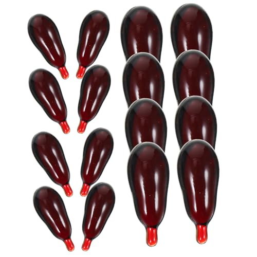 BESPORTBLE 30Stücke Halloween Blutpillen Gefälschte Horror Requisite Für Kostümparty Cosplay Und Aprilscherz Schwarzes Und Rotes Muster Partydekoration Für Gruselige Anlässe BESPORTBLE 30Stücke Halloween Blutpillen Gefälschte Horror Requisite Für Kostümparty Cosplay Und Aprilscherz Schwarzes Und Rotes Muster Partydekoration Für Gruselige Anlässe von BESPORTBLE