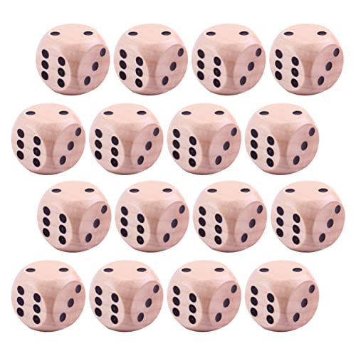 BESPORTBLE 30Stücke Holz Punktwürfel Sechseitige Spielwürfel Für Brettspiele Kartenspiele Und Partyspiele Hölzerne Spielwürfel Im Natürlichen Farbton BESPORTBLE 30Stücke Holz Punktwürfel Sechseitige Spielwürfel Für Brettspiele Kartenspiele Und Partyspiele Hölzerne Spielwürfel Im Natürlichen Farbton von BESPORTBLE