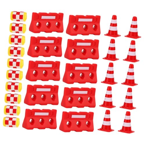 BESPORTBLE 30Stücke Mini Verkehrskegel Für Teiliges Mit Roten Kegeln Roten Wasserbarrieren Und Gelben Warnfässern Für Straßenbau Und Verkehrssicherheit Pädagogisches BESPORTBLE 30Stücke Mini Verkehrskegel Für Teiliges Mit Roten Kegeln Roten Wasserbarrieren Und Gelben Warnfässern Für Straßenbau Und Verkehrssicherheit Pädagogisches von BESPORTBLE