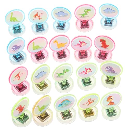 BESPORTBLE 30Stücke Stempel Cartoon Tiere Muster Stempel Für Kindergarten Und Mitgebsel Zufällige Farben Und Designs von BESPORTBLE