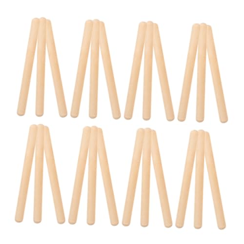 BESPORTBLE 32Stücke Teiliges Rhythmus Sticks aus Holz Musikinstrumente für Sichere Percussion Sticks für Kreatives und Musikunterricht für Frühe Bildung und von BESPORTBLE