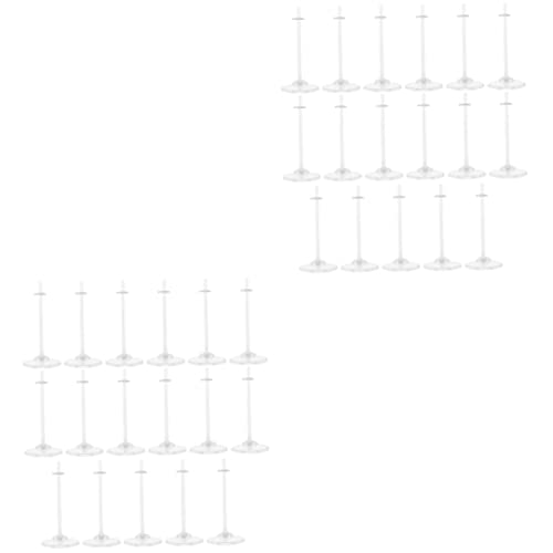 BESPORTBLE 34 Stck. Teiliges Langlebiger Puppenständer aus Transparentem Kunststoff Stabile Doll Display Stands für Sammler Ordentlichen Präsentation von Puppen und Figuren von BESPORTBLE