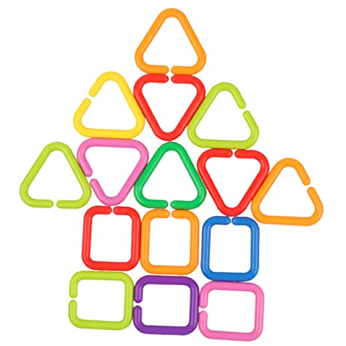 BESPORTBLE 35 Stück Teiliges Kettenspielzeug aus Bunten Geometrischen Ringen zum Greifen und Verbinden Fördert Feinmotorik Konzentration und Kognitive Entwicklung Ab Monaten Leicht und von BESPORTBLE