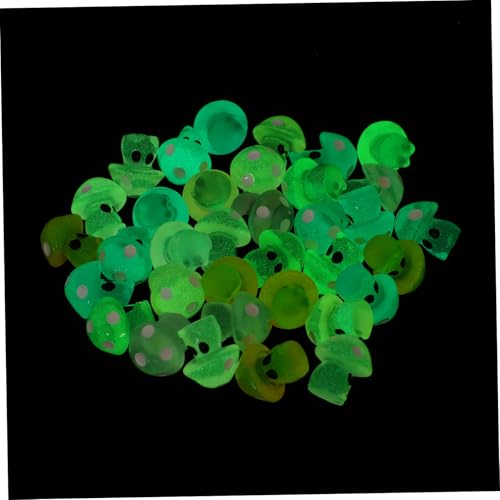 BESPORTBLE 35 Stück Teiliges Miniatur Pilzfiguren Leuchtende Garten Dekoration Realistische Resin Pilz Skulpturen Mikrolandschaftliche Bastelaccessoires für Moos und Partydeko von BESPORTBLE