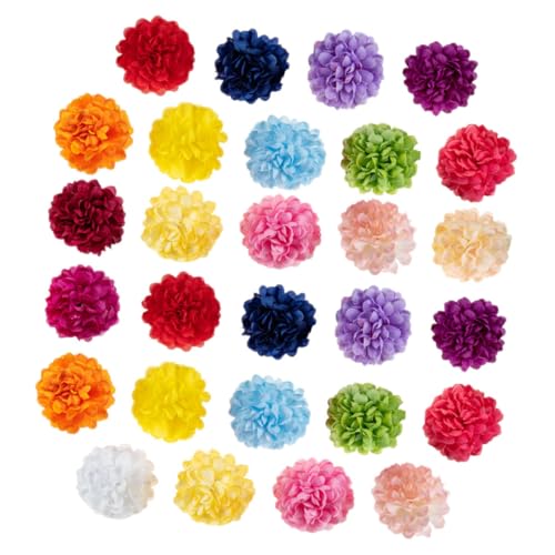 BESPORTBLE 35Stücke Künstliche Chrysanthemen Blumenköpfe Für Hochzeitsdekoration DIY Daisy Blumenarrangements Mischfarben Kunstblumen Für Bastelprojekte Und Dekoration von BESPORTBLE