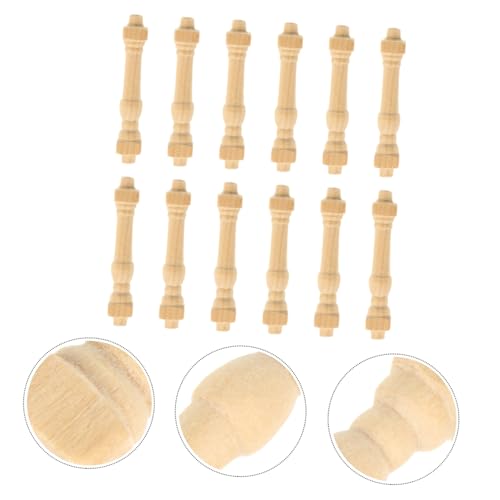 BESPORTBLE 36 STK. Miniatur Haus Möbel Geländerpfosten Vielseitiges DIY Puppenhaus Zubehör für Bastelprojekte Kindgerechtes Design Dekoratives Miniatur Ornament von BESPORTBLE