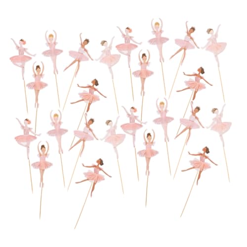 BESPORTBLE 36stücke Tortenaufsatz Mit Tanzendem Mädchen Und Ballerina-tutu-motiv Für Balletttänzerinnen Und Mädchen Dekorationen Für Kuchen Desserts Und Muffins Geeignet Für Hochzeit von BESPORTBLE
