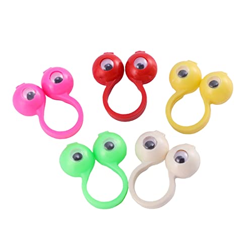 BESPORTBLE 36 Stück Teiliges Bunte Augen Fingerpuppen Ringe Kreative Ringe für Puppentheater Rollenspiele Partys Fördert Fantasievolles Lernen und Spaß Zufällige Farbe Zufällige Farbe von BESPORTBLE