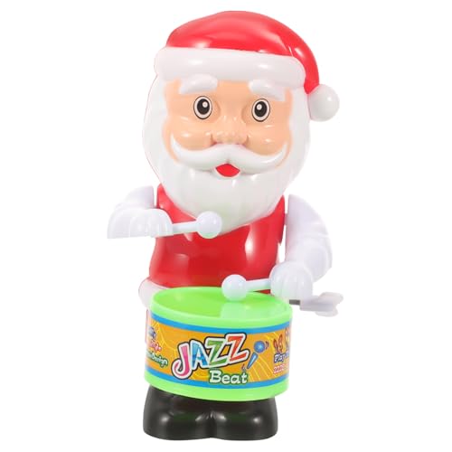 BESPORTBLE 3Stücke Aufziehspielzeug Weihnachtsmann Lustige Trommel Designs Hochwertiges Weihnachtsspielzeug für Eltern Beziehung von BESPORTBLE