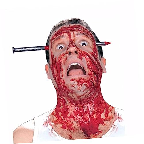 BESPORTBLE 3Stücke Bloody Nail Kopfbedeckung Kreatives Streichspielzeug für Halloween und April Fool Day Schockierendes Accessoire mit Realistischem für Party Dekorationen von BESPORTBLE