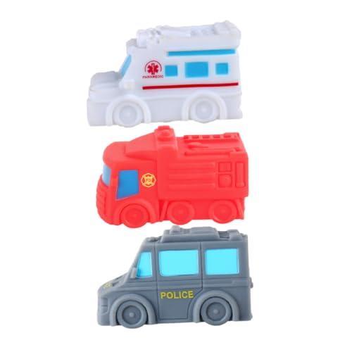 BESPORTBLE 3Stücke Cartoon Badespielzeug Für Kleinkinder Spritzende Autos Aus Vinyl Bade Und Poolspielzeug Für Fördert Die Frühkindliche Entwicklung von BESPORTBLE